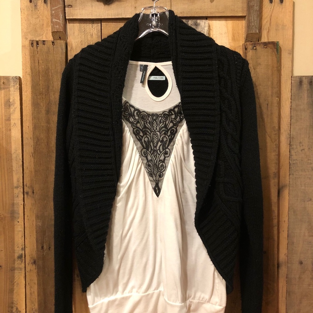 Women’s Cable Knit Open front cardigan
